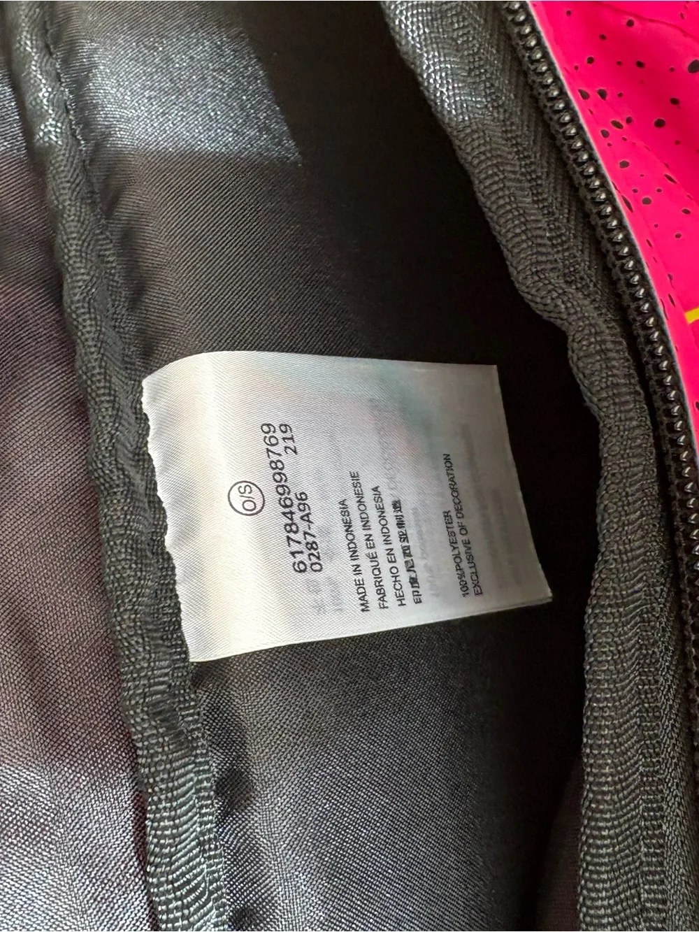 Nike Jumpman Neon Pink Speckled Waist Bag with Yellow Logo